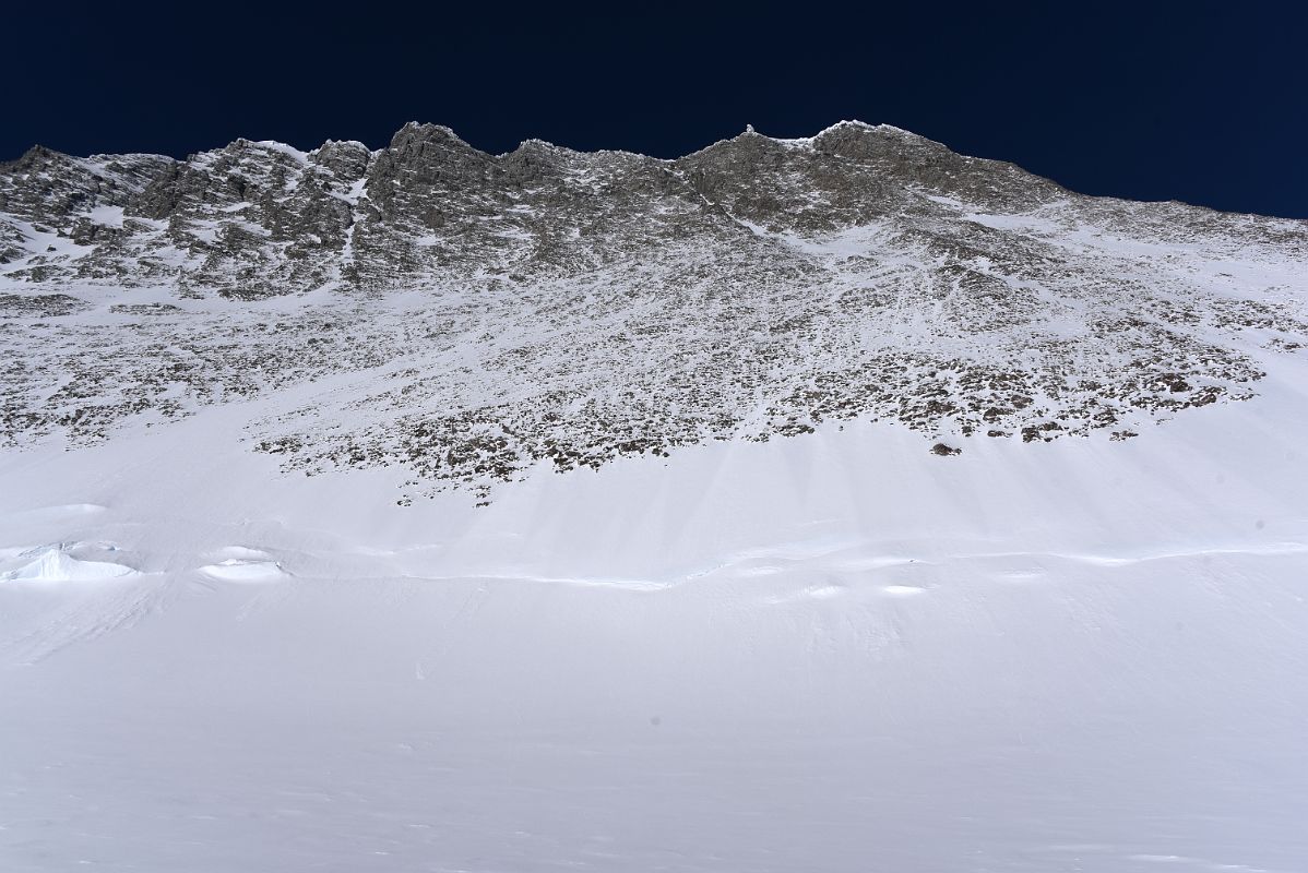 07E Branscomb Peak Towers Above As We Take Our Final Rest On The Climb From Mount Vinson Base Camp To Low Camp